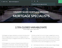 Tablet Screenshot of mortgagegroup.ca